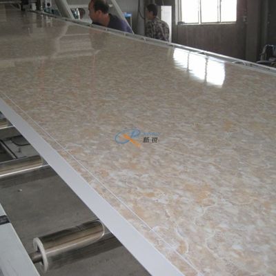 folha artificial de revestimento UV do mármore do PVC de 1220mm que faz a máquina